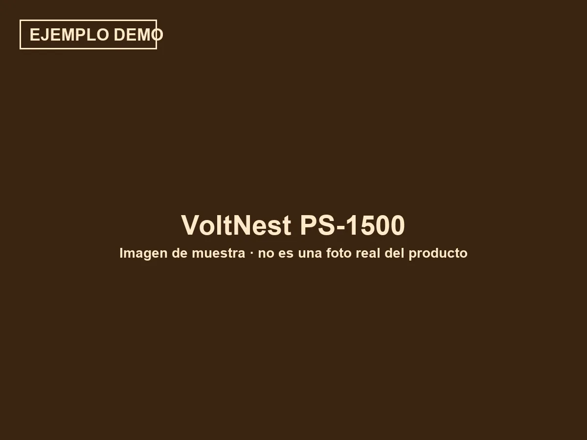 VoltNest PS-1500 (ejemplo demo)