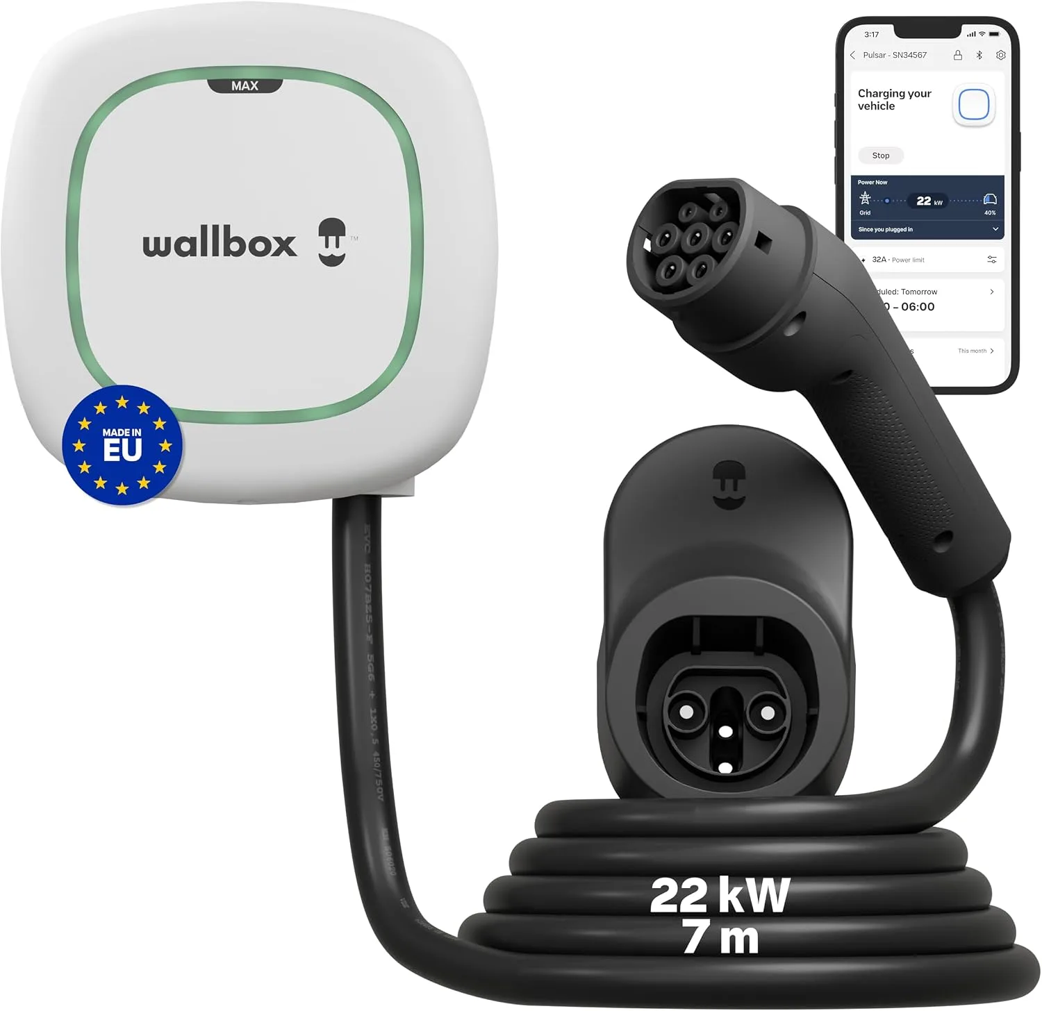 Wallbox Pulsar MAX 22 kW