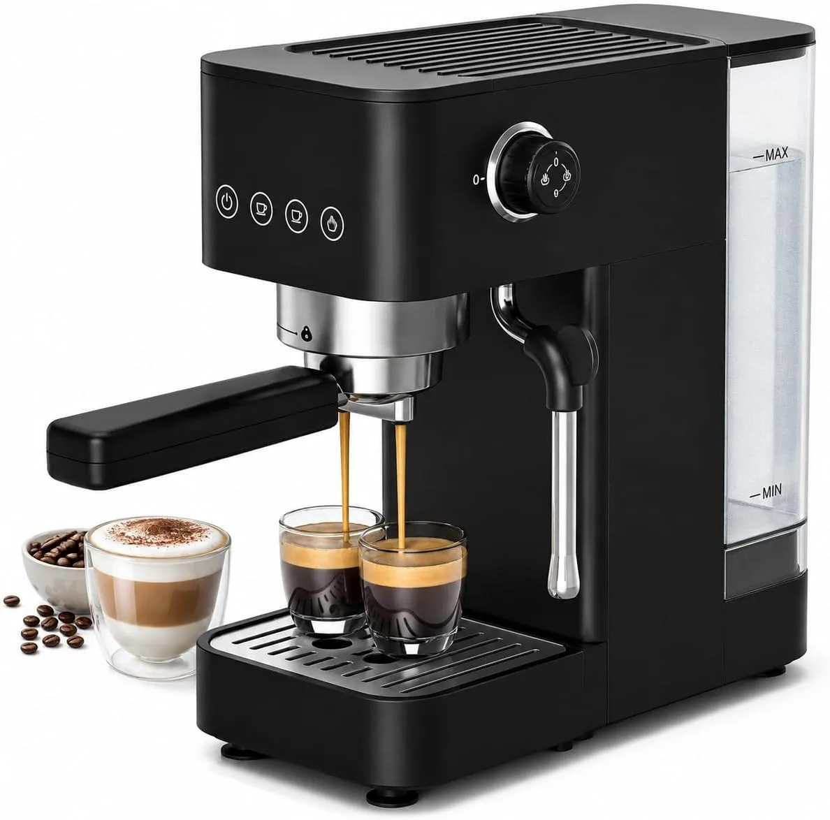 AMZCHEF Cafetera Espresso 20 Bares